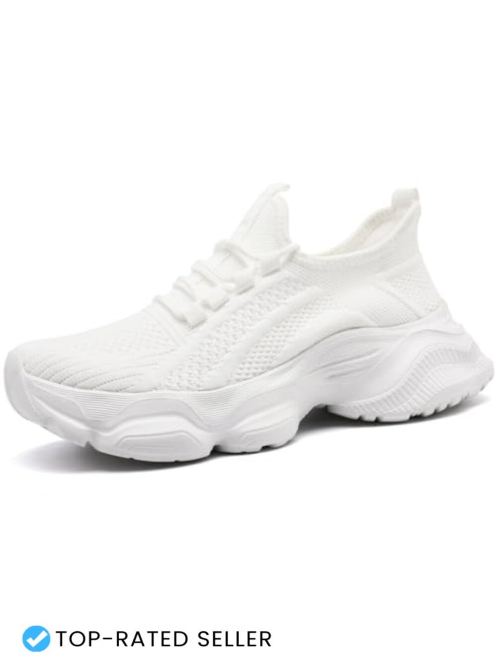 2 inch Platform Elevator Sneakers Lightweight Non Slip Walking Shoes